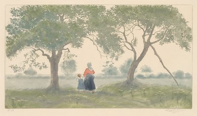 The Apple Trees by Eugène Delâtre