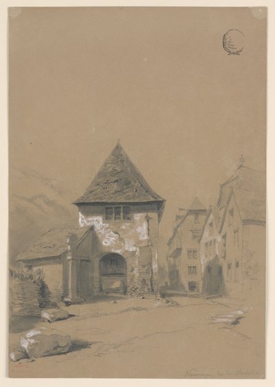 Neumagen on the Moselle by Eugène Edouard Soulès