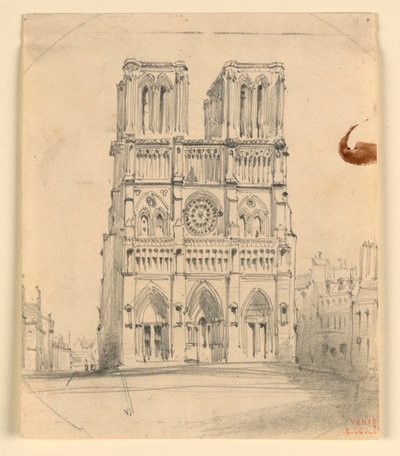 Notre Dame in Paris by Eugène Edouard Soulès