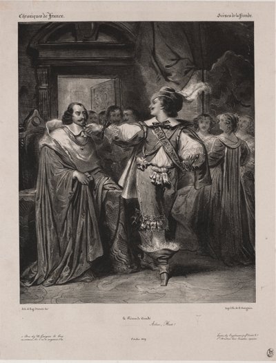 Chronicles of France: Scene of the Fronde - The Prince of Condé by Eugène François Marie Joseph Devéria