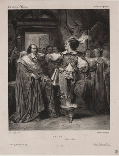 Chronicles of France: Scene of the Fronde - The Prince of Condé by Eugène François Marie Joseph Devéria