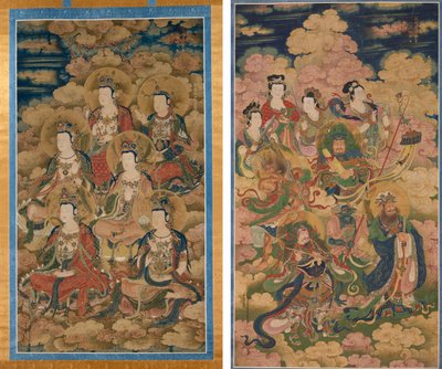 The Bodhisattvas of the Ten Stages in Attaining the Most Perfect Knowledge; The Eight Hosts of Deva, Naga, and Yakshi by Eugène Fromentin
