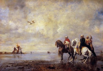 The Heron Hunt by Eugène Fromentin
