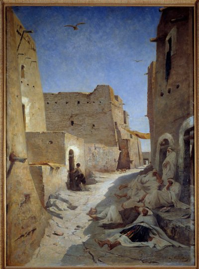 View of Bab el Gharbi Street in Laghouat, Algeria by Eugène Fromentin