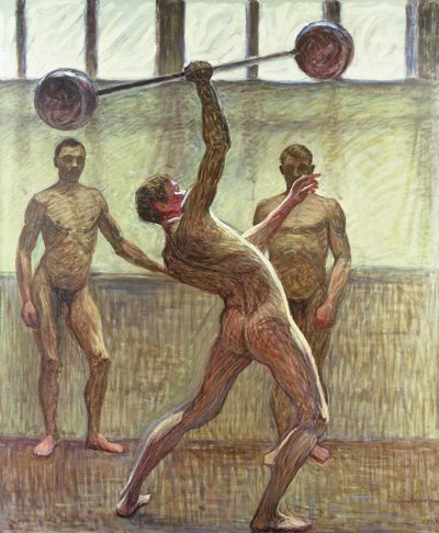 Lifting Weights with One Arm Number 2 by Eugène Jansson
