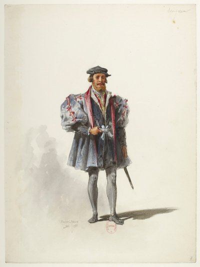 Saint-Saëns - Henry VIII - Costume Designs - Lacoste - 7. Lord by Eugene Lacoste