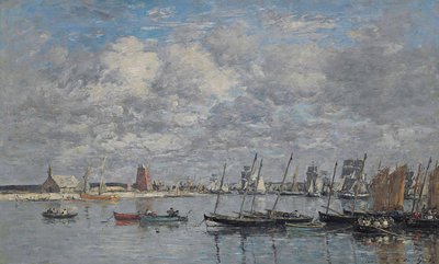 Camaret, the Port by Eugene Louis Boudin