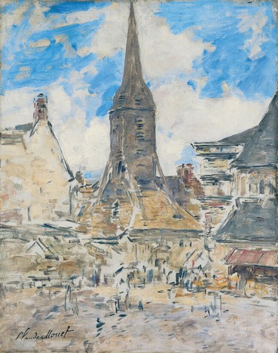 The Bell Tower of Sainte-Catherine, Honfleur by Eugene Louis Boudin