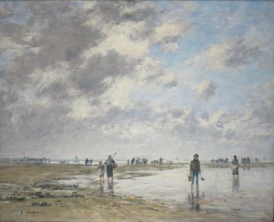 Low Tide, Berck by Eugene Louis Boudin