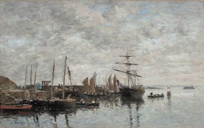 Portrieux, the Port by Eugene Louis Boudin