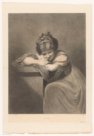 Portrait of a Seated Girl by Eugène Michel Joseph Abot