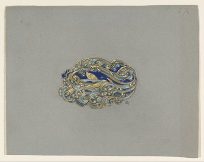 Design for a Brooch by Eugene Grasset