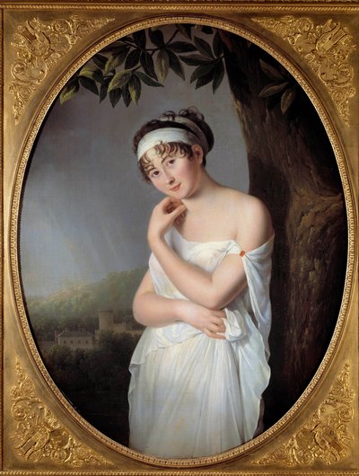 Portrait of Madame Juliette Recamier by Eulalie Morin