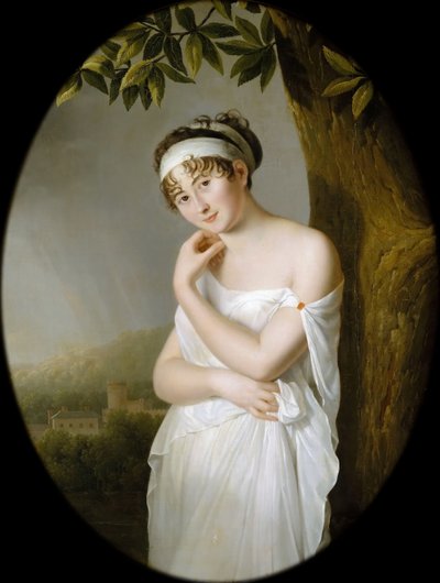 Portrait of Madame Récamier, née Julie Bernard 1777-1849 by Eulalie Morin