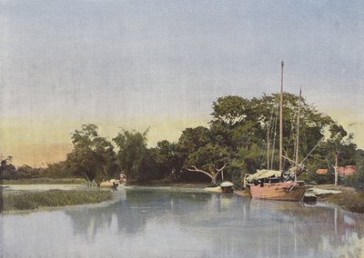 Canal in the Interior Lands by European Photographer
