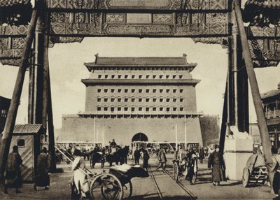 China, Peking, Town-gate by European Photographer