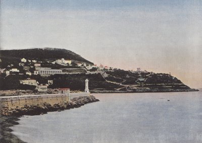 Entrance to the Port of Nice and Mount Boron by European Photographer