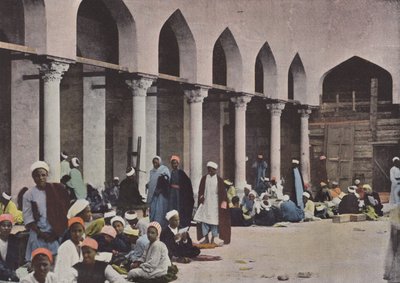 Azhar Bey Mosque in Cairo by European Photographer