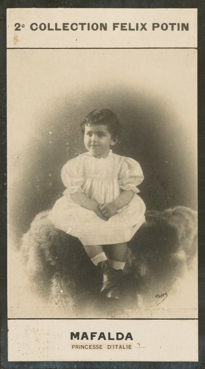 Mafalda, Princess of Italy by European Photographer