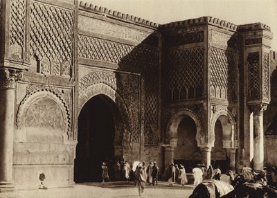 Meknes, Palace Gate, Bab Mansour by European Photographer