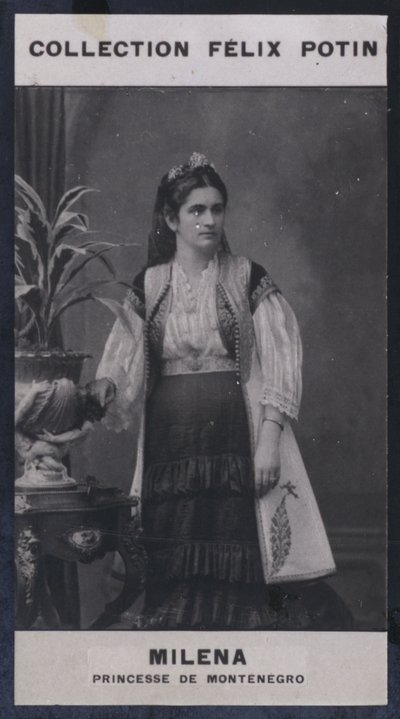 Milena, Princess of Montenegro (1847) by European Photographer