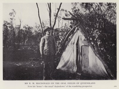 Mr R M Macdonald on the Opal Fields of Queensland by European Photographer