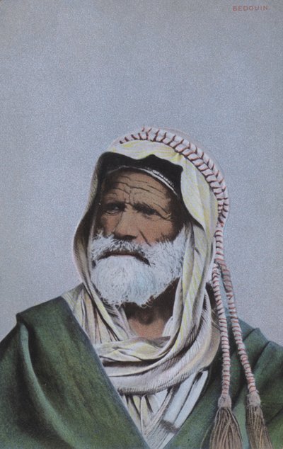 Portrait of a Bedouin man, Northern Africa by European Photographer