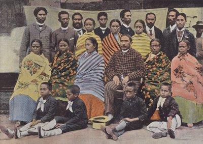 Rainandriamampandry, Prime Minister of the Interior, and His Family by European Photographer