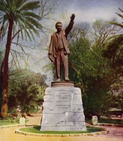 Rhodes Statue, Botanic Gardens, Cape Town by European Photographer