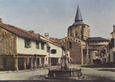 Saint-Savin, the Square by European Photographer