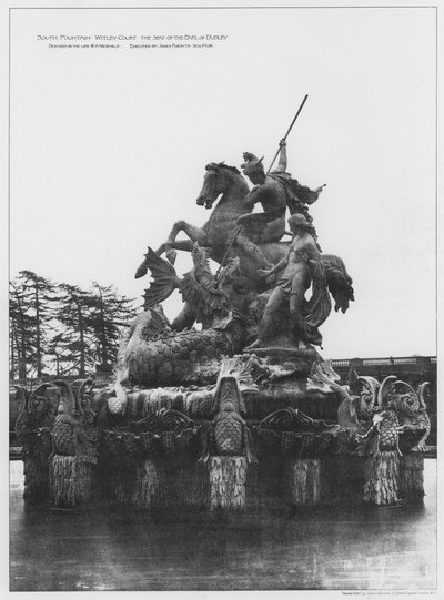 South Fountain, Witley Court, the Seat of the Earl of Dudley by European Photographer