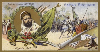 Abdelkader El Djezairi, Algerian Sufi saint and military leader, 1840 by European School