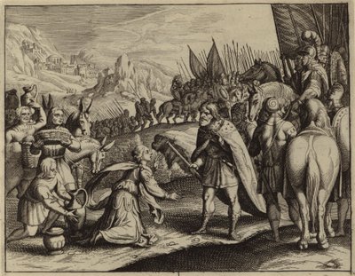Abigail placating David by European School
