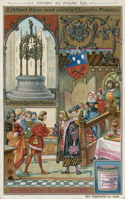 Albrecht Durer paying a visit to Quentin Matsys, 1520 by European School