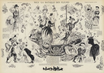 Annual Battle of the Flowers, Nice, France by European School