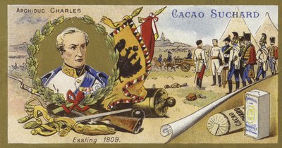 Archduke Charles of Austria and the Battle of Aspern-Essling, Austria, 1809 by European School