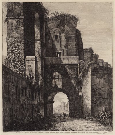 Arches of the consuls Dolabella and Silanus enclosed within the Neronian arches of the Acqua Claudia, Rome, Italy by European School
