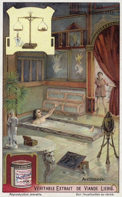 Archimedes and his principle by European School