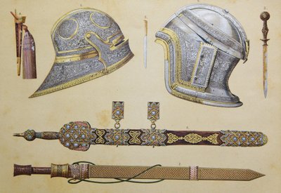 Arms which belonged to Boabdil, last Moorish king of Granada by European School