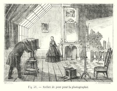 Photography Studio (engraving) by European School