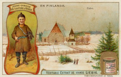 Boy Dressed for Winter and the City of Esbo by European School
