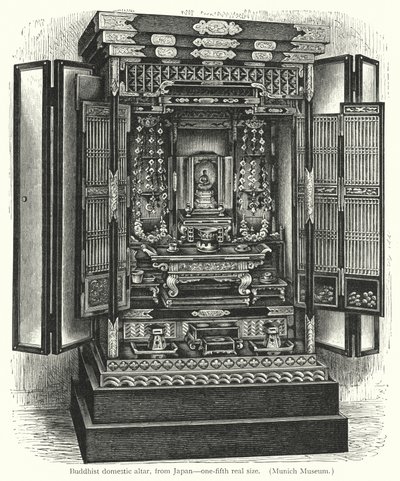 Buddhist domestic altar, from Japan by European School