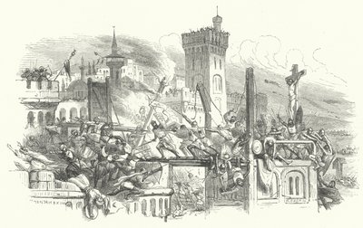 Capture of Jerusalem by the Crusaders by European School