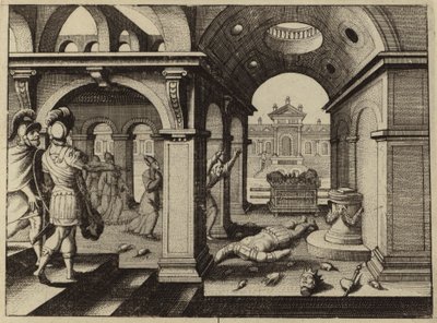 Captured Ark of the Covenant in the Philistine Temple of Dagon by European School