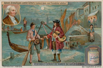 Carlo Goldoni in The Venetian Gondolier or the Lovers