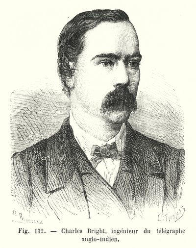 Charles Bright, Engineer of the Anglo-Indian Telegraph by European School