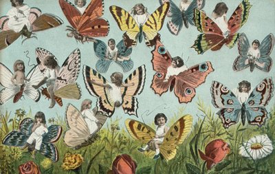 Children as Butterflies by European School