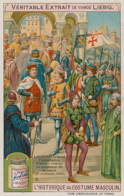 Crusaders Demand the Installation of Alexis as Co-Emperor of Byzantium in 1203 by European School