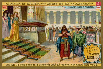 Dalila Declares her Love for Samson by European School