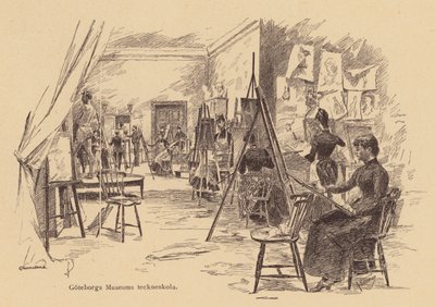 Drawing Class at Gothenburg Museum, Sweden by European School